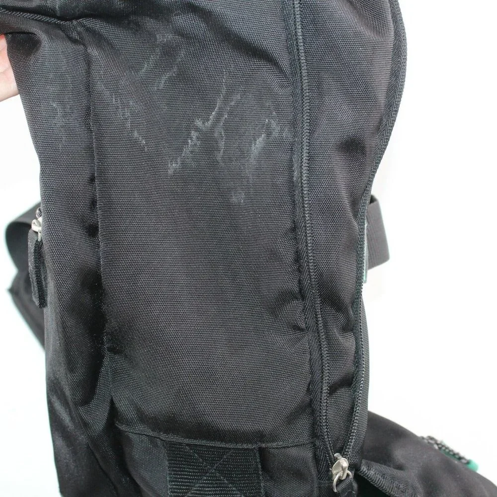 Columbia Expandable Black Nylon Cross Body Diaper Bag Multi Pockets Backpack - Picture 6 of 6